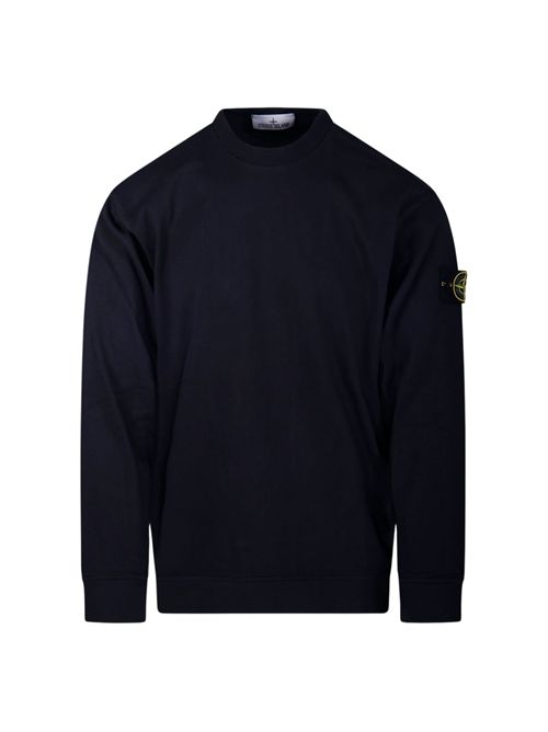 Felpa 6100075 in jersey di cotone Navy STONE ISLAND | 6100075S0A50V0020